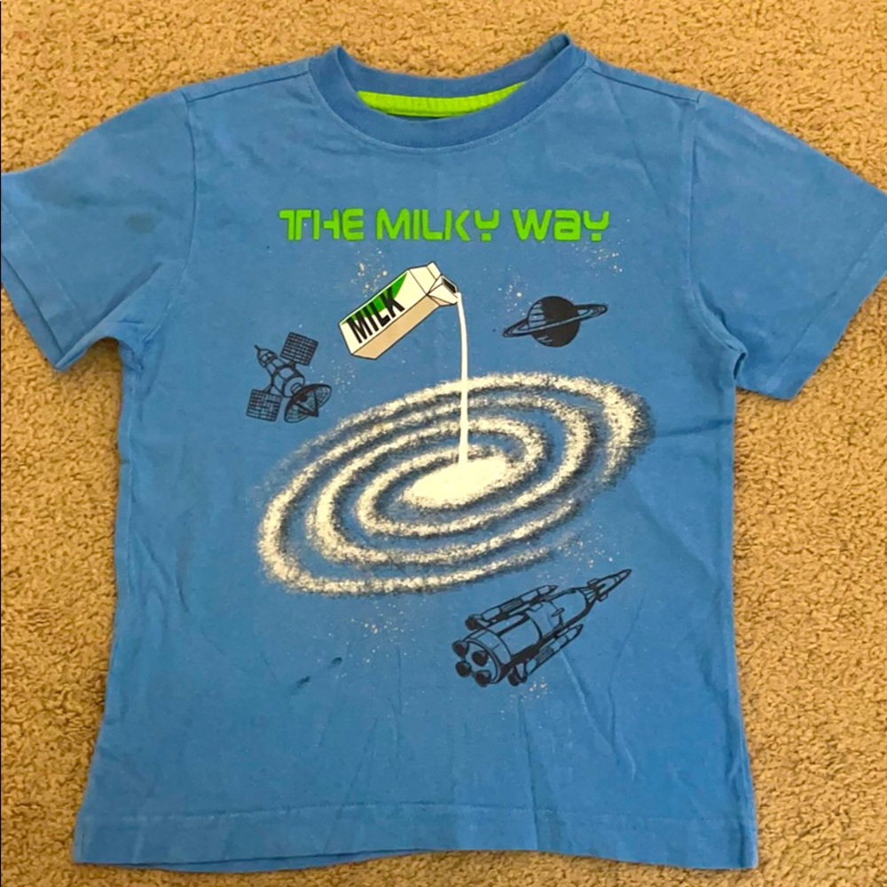 Gymboree blue, cosmos boy’s t-shirt - size 5